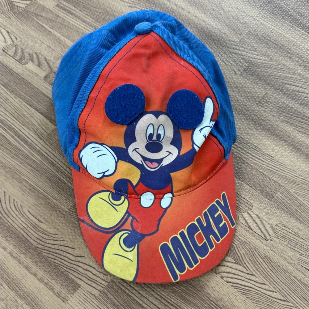 Mickey Mouse Toddler Cap in Red and Blue